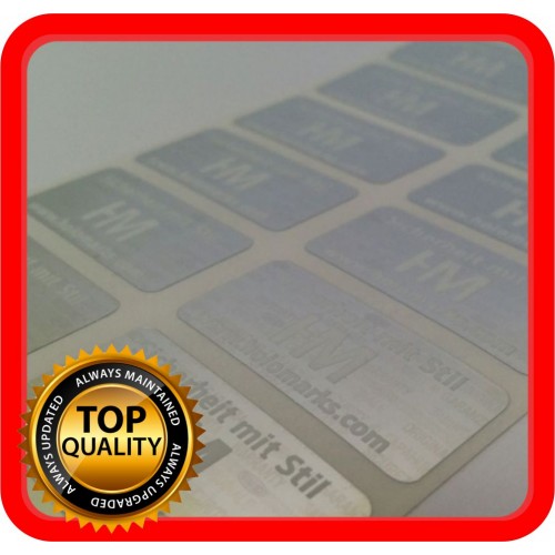 2000 Garantiesiegel Hologramm Etiketten Garantie Siegel Sicherheits Aufkleber 32x15mm